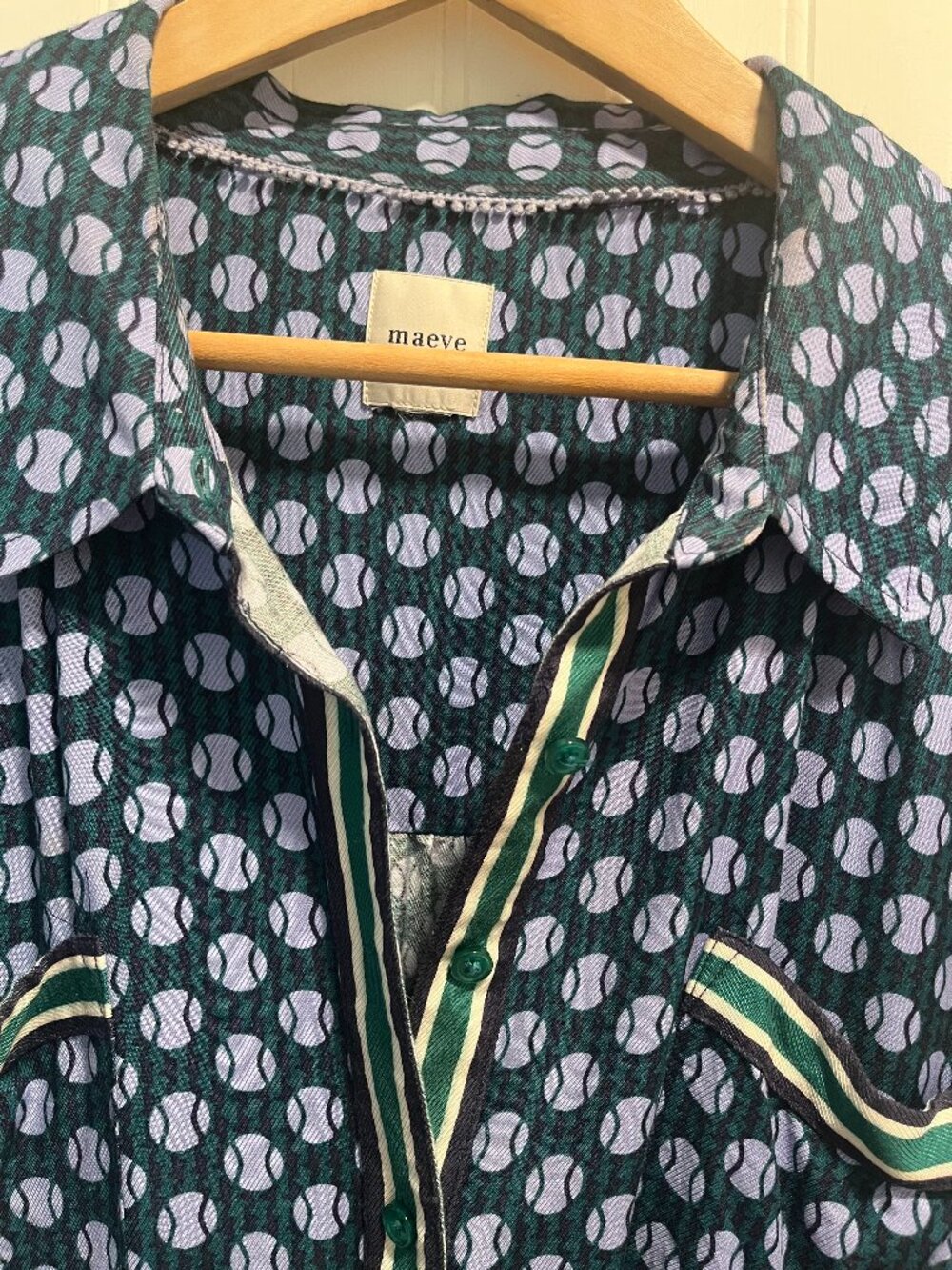 Anthropologie- Maeve Silken Buttondown Shirt - L